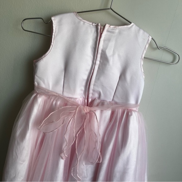 Pink Fluffy Party Princess Dress w/ rose - Picture 4 of 7